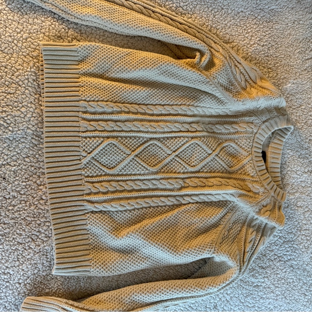 Gap Cable Knit Cream Sweater